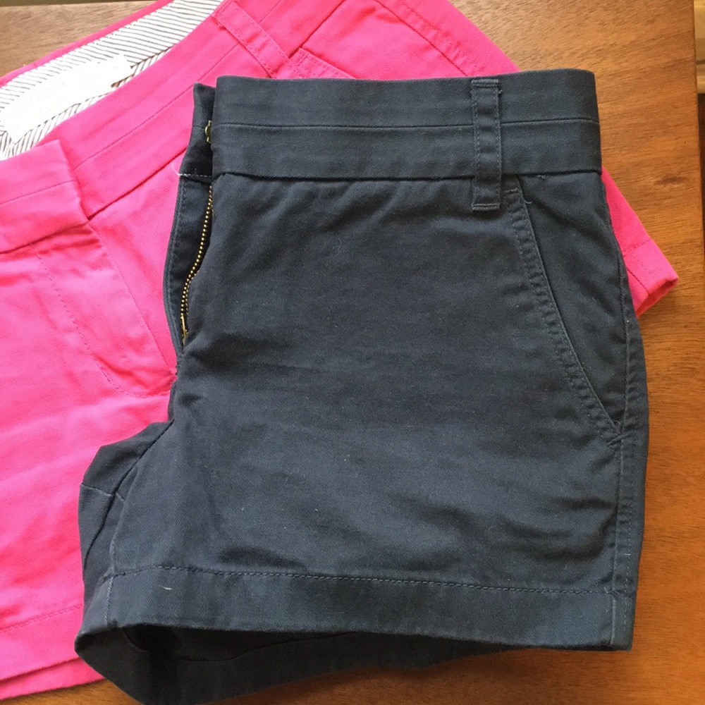 EC J.Crew 4in Chino Shorts, Navy Blue, 4